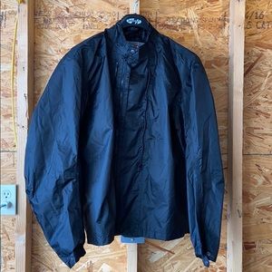 Motorcycle style black “Tall Large” coat